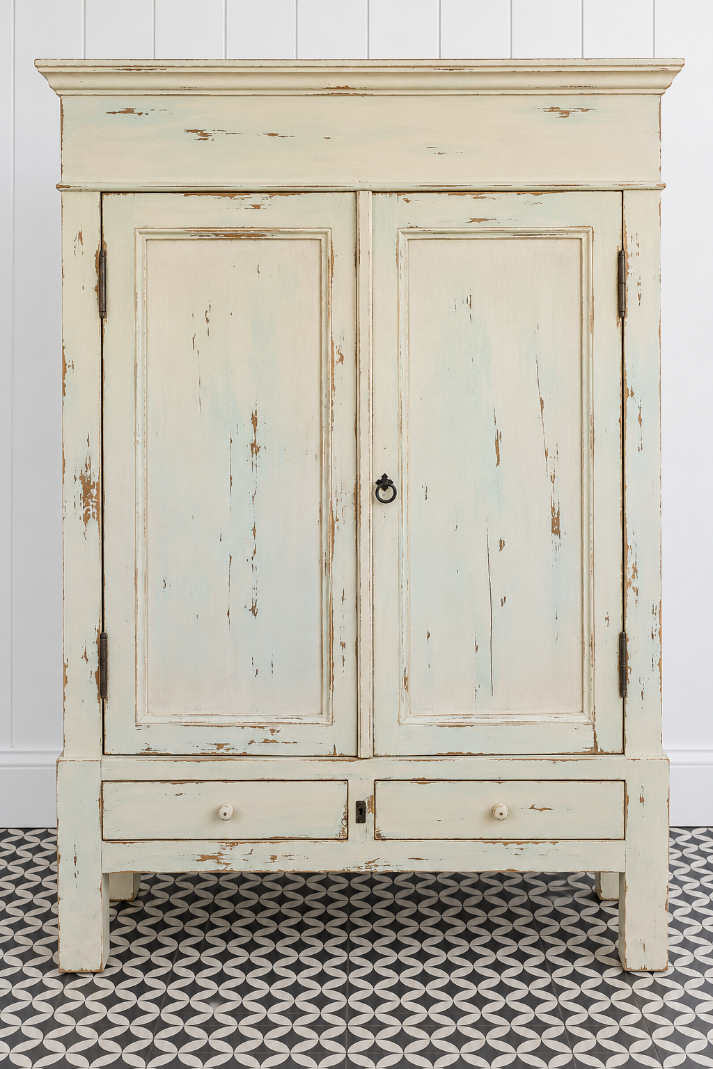 Antiker Leinenschrank / Vorratsschrank – Distressed | CAS 029